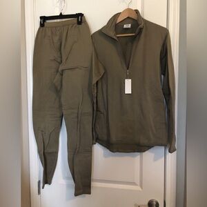Unisex Olive Thermal Set